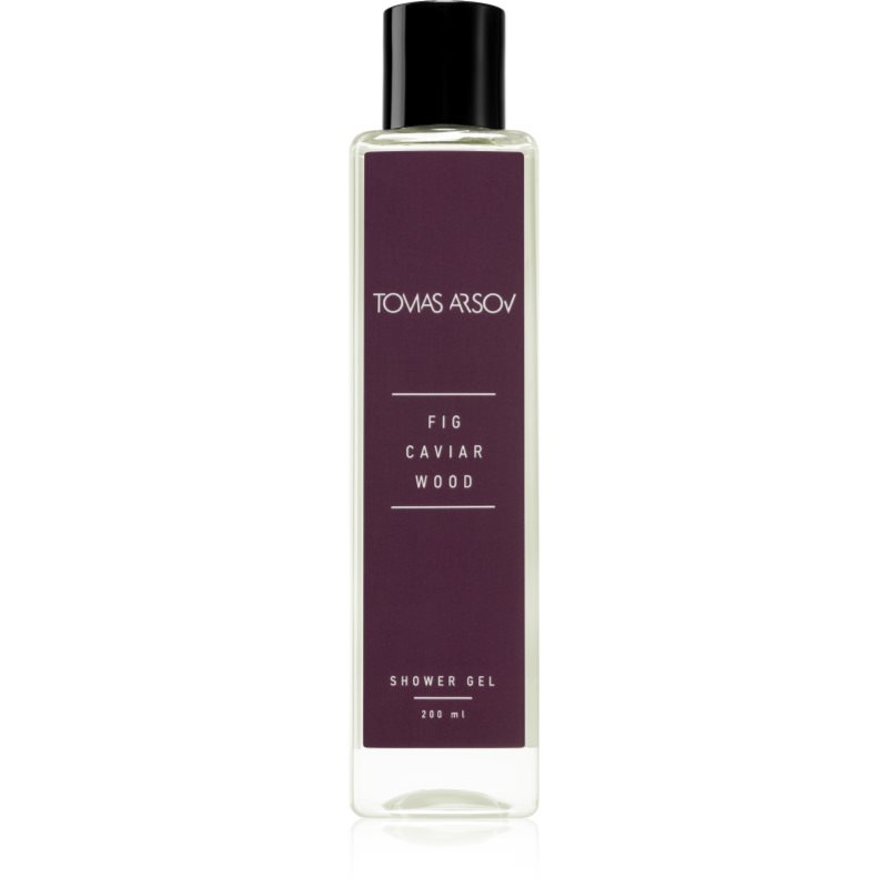 Tomas Arsov Fig Caviar Wood parfémovaný sprchový gel s povzbuzujícím účinkem 200 ml