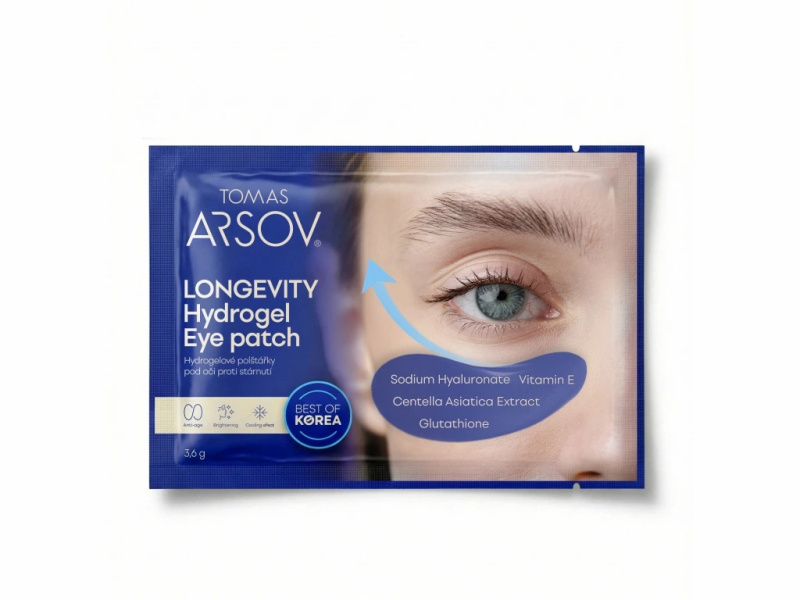 Tomas Arsov Longevity hydrogelové polštářky pod oči 3.6g