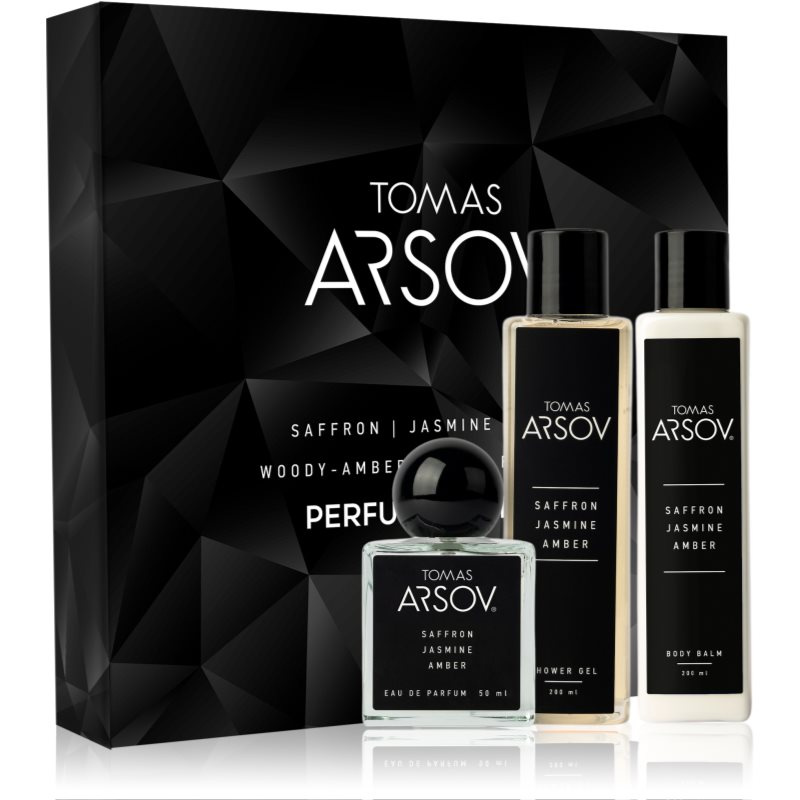 Tomas Arsov Saffron Jasmine Amber Parfume Gift Set dárková sada unisex 3 ks