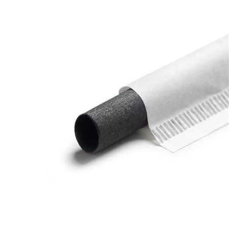 Přírodní minerální brčko EURO STRAWS 6x230mm, Charcoal Black, 200ks, jednotlivě baleny