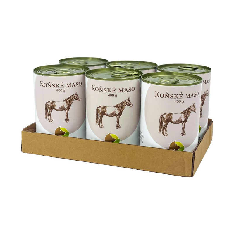 Bohemia Pet Food SIX PACK BOHEMIA Koňské maso (dieta) 400g