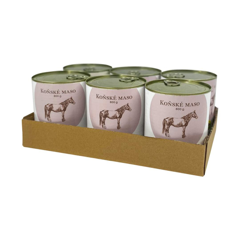 Bohemia Pet Food SIX PACK BOHEMIA Koňské maso (dieta) 800g