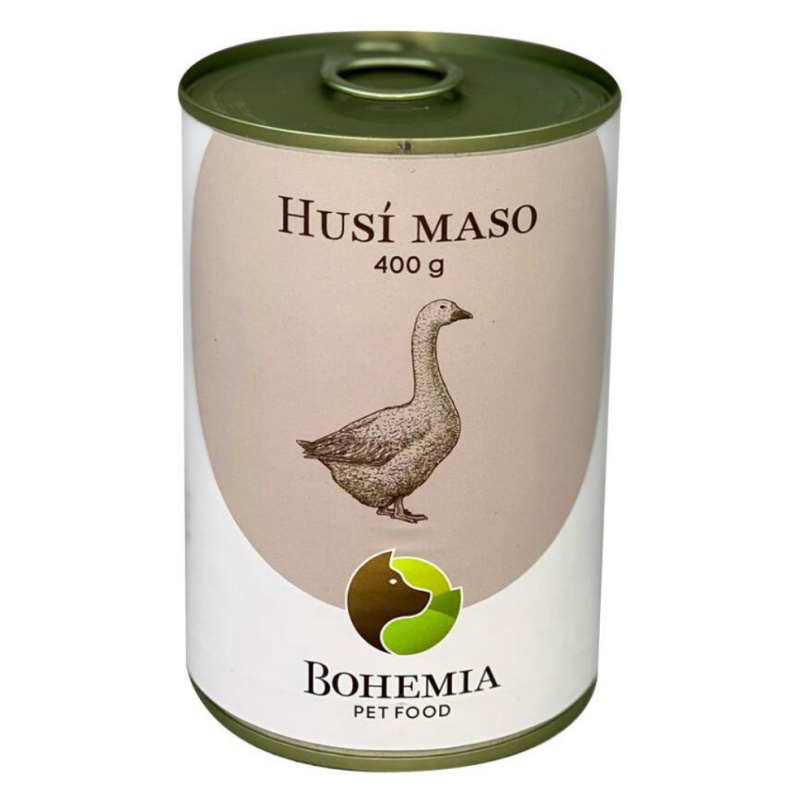 Bohemia Pet Food BOHEMIA Husí maso ve vlastní šťávě 400g
