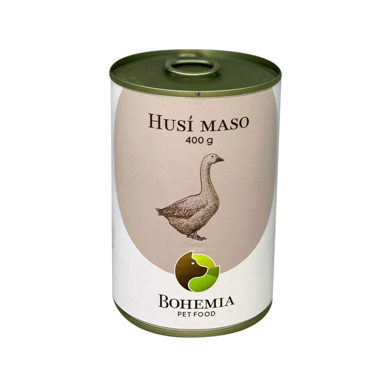 Bohemia Pet Food BOHEMIA Husí maso ve vlastní šťávě 400g