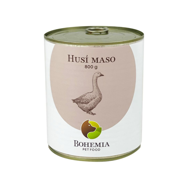 Bohemia Pet Food BOHEMIA Husí maso ve vlastní šťávě 800g