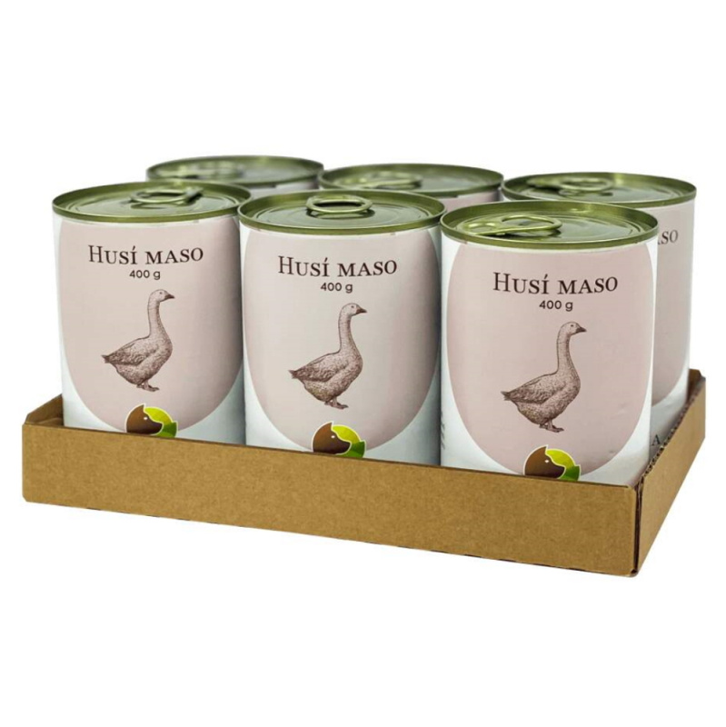 Bohemia Pet Food SIX PACK BOHEMIA Husí maso ve vlastní šťávě 400g