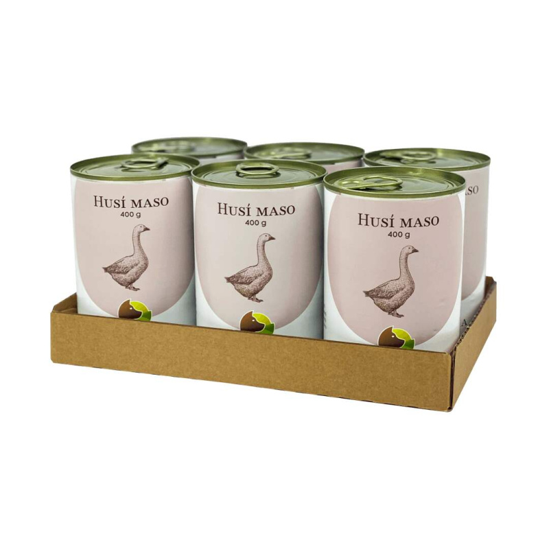 Bohemia Pet Food SIX PACK BOHEMIA Husí maso ve vlastní šťávě 400g