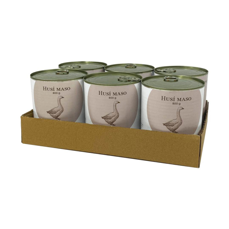 Bohemia Pet Food SIX PACK BOHEMIA Husí maso ve vlastní šťávě 800g