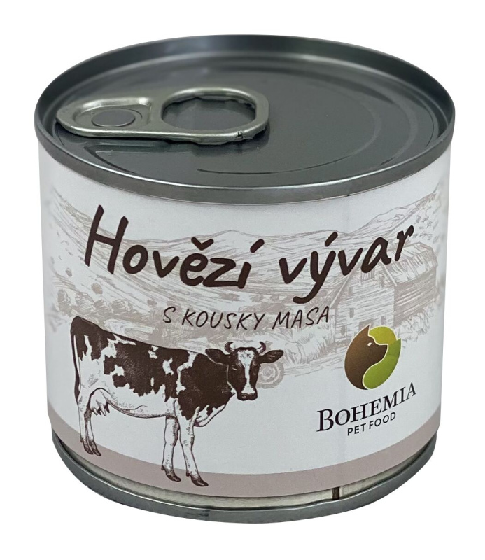 Bohemia Pet Food BOHEMIA Hovězí vývar s kousky masa, 140ml