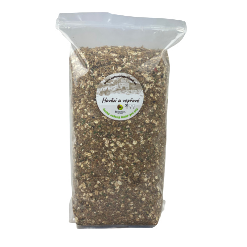 Bohemia Pet Food BOHEMIA Hovězí a Vepřové A - sušený BARF Hmotnost: 5 Kg