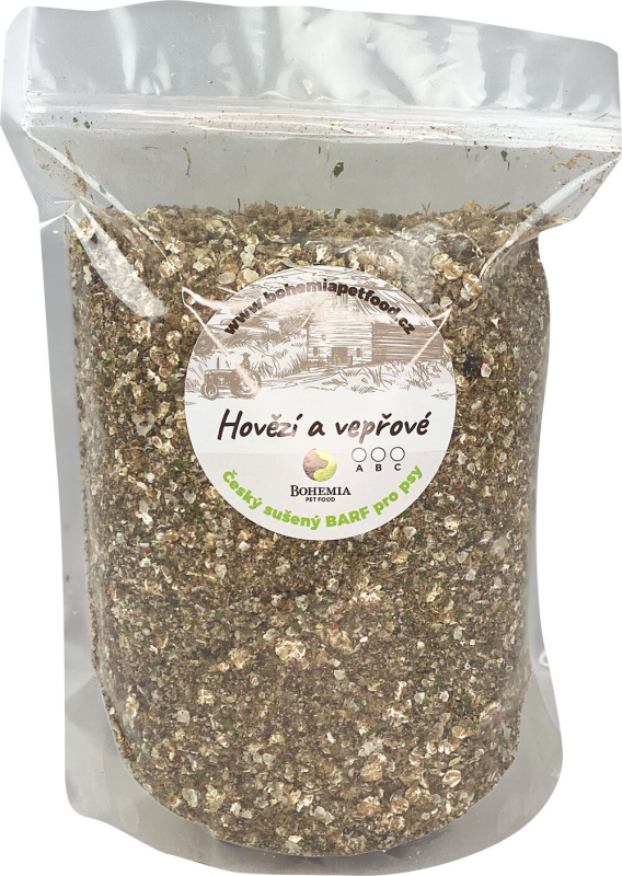 Bohemia Pet Food BOHEMIA Hovězí a Vepřové C - sušený BARF Hmotnost: 2 Kg