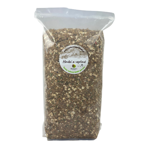 Bohemia Pet Food BOHEMIA Hovězí a Vepřové C - sušený BARF Hmotnost: 5 Kg