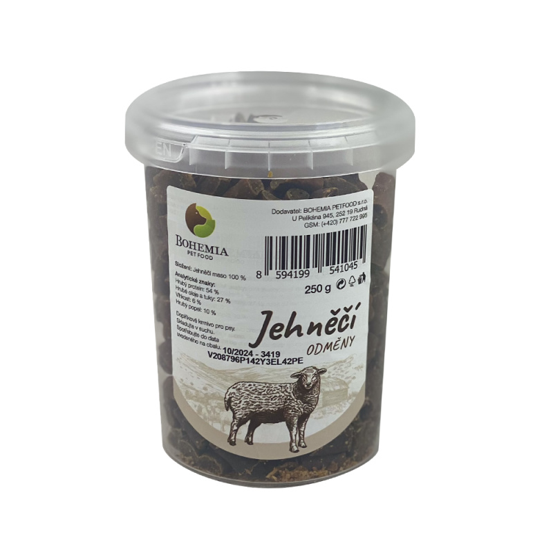 BOHEMIA PET FOOD Jehněčí odměny pro psy 250 g