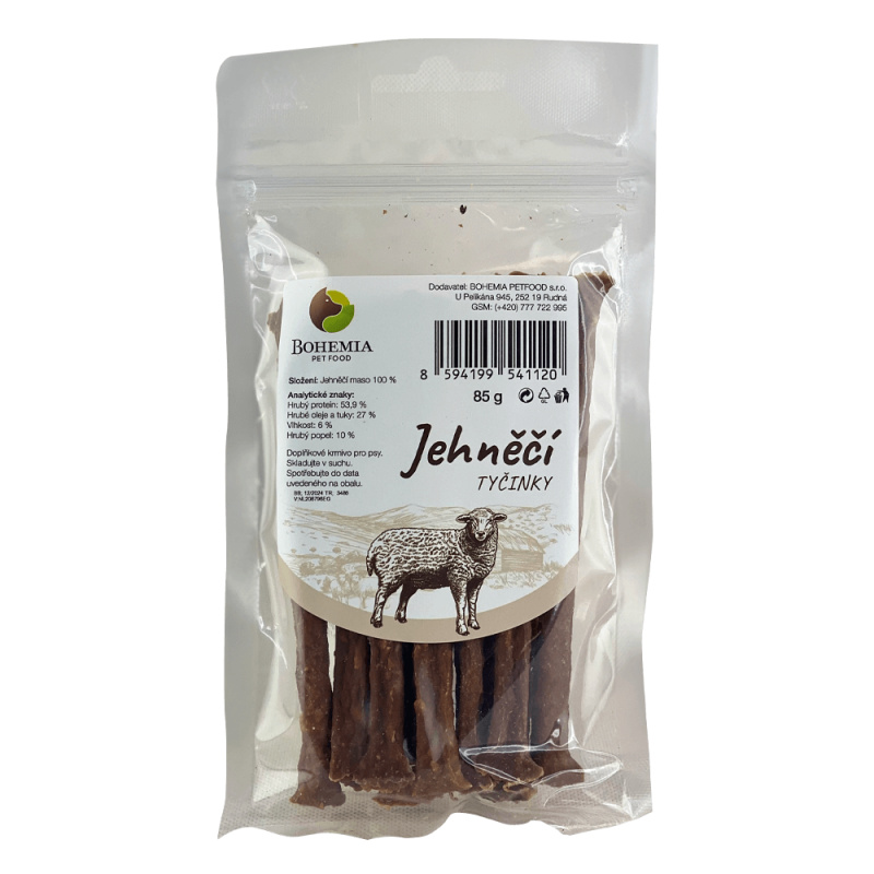Bohemia Pet Food BOHEMIA Jehněčí tyčinky 85g