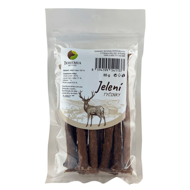 Bohemia Pet Food BOHEMIA Jelení tyčinky 85g