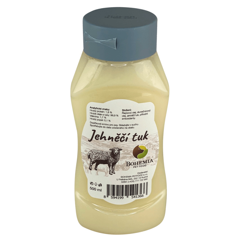 Bohemia Pet Food BOHEMIA Jehněčí tuk 500ml