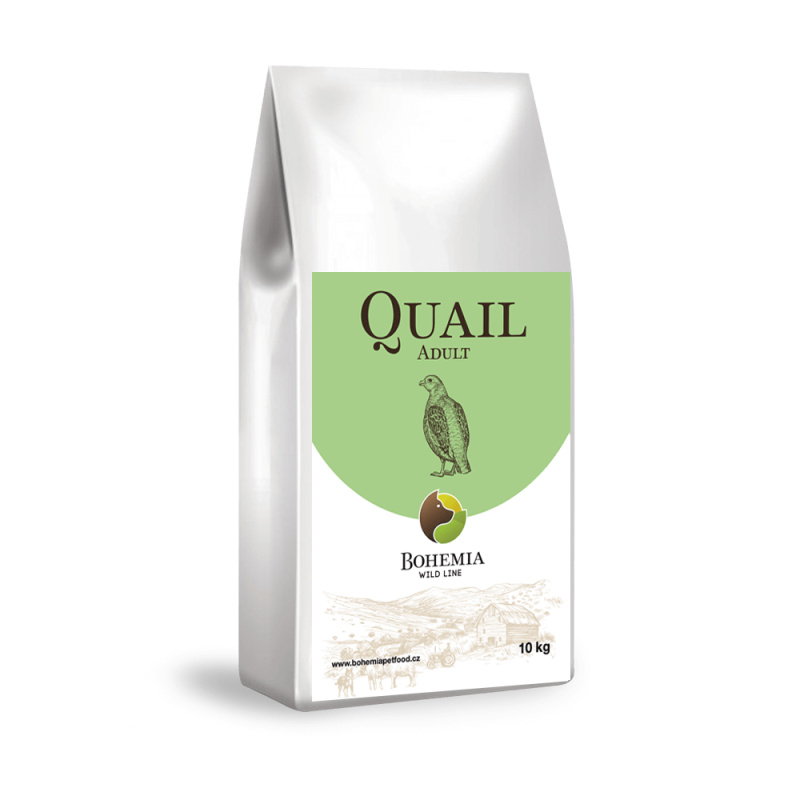 Novinky BOHEMIA WILD Adult Quail 10kg