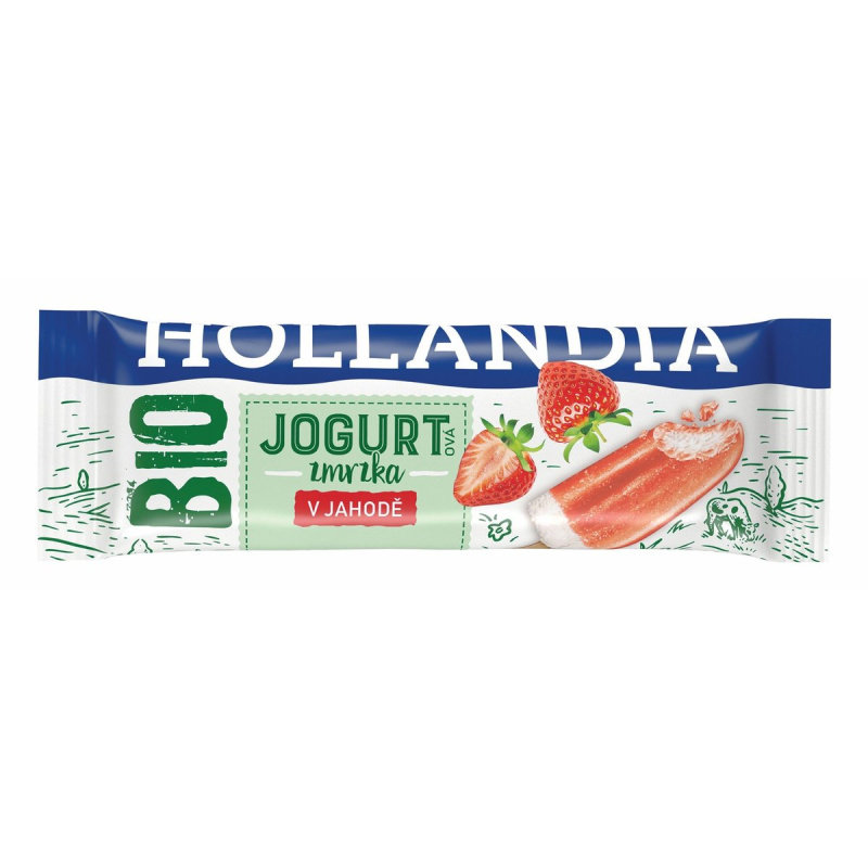 Hollandia BIO Jogurtová zmrzka v jahodě