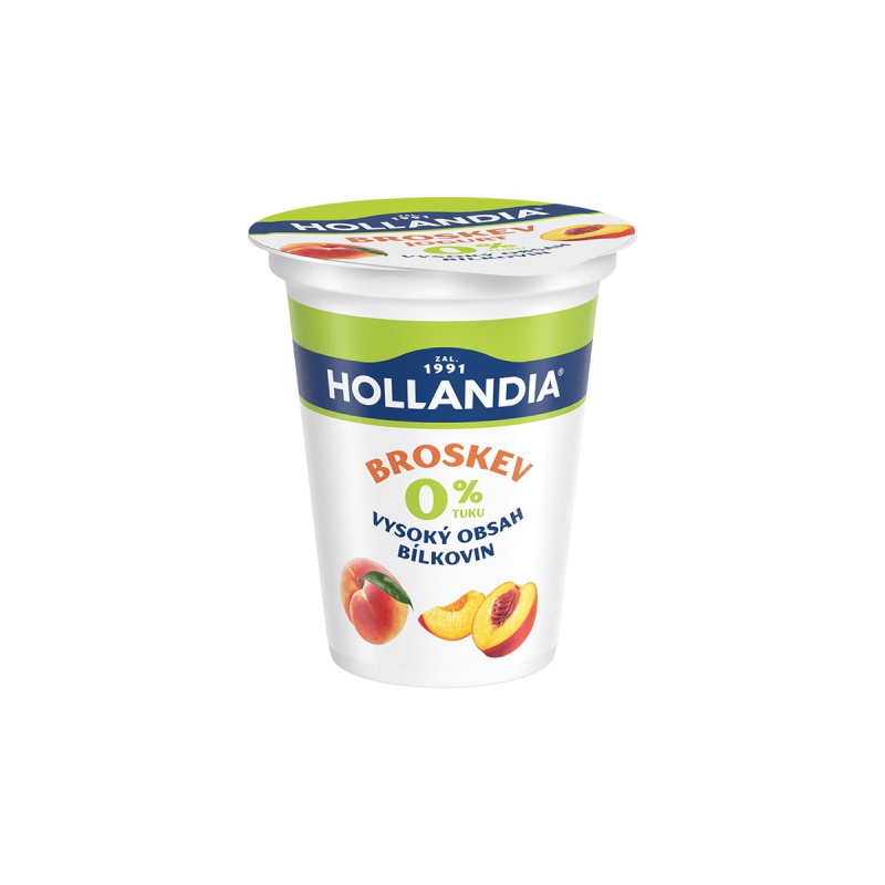 Hollandia Nízkotučný jogurt broskev