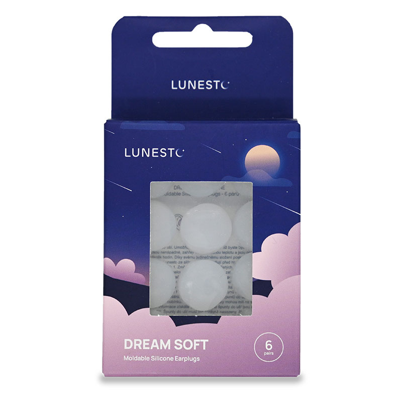 Lunesto Dream Soft špunty do uší silikonové 6 párů
