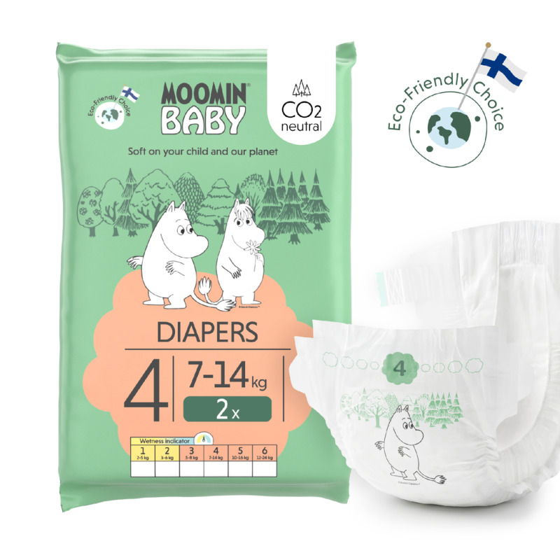Moomin Baby 4 Maxi 7–14 kg (2 ks), pleny