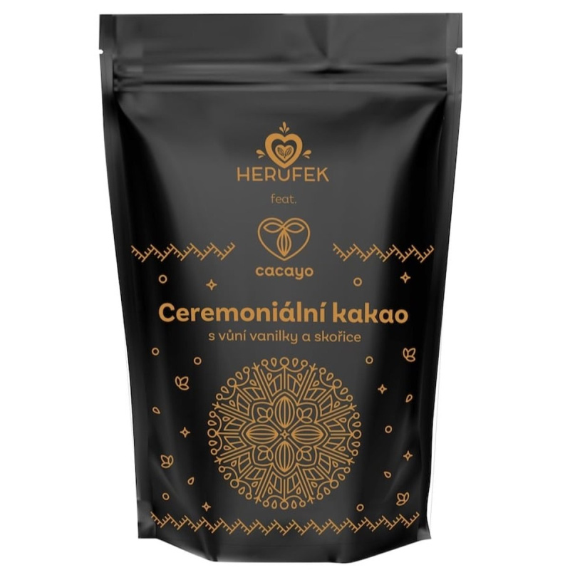 Herufek & Cacayo BIO Ceremoniální kakao s vůní vanilky a skořice