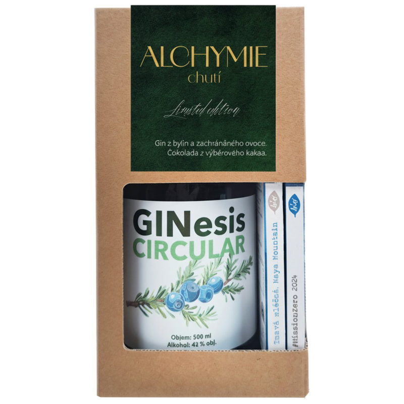 Dárkový balíček gin Landcraft a čokoláda Herůfek – limitovaná edice