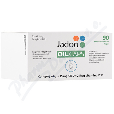 JADON CBD konopný olej 15 mg CBD + vitamin B12 90 kapslí