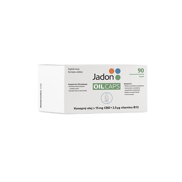 JADON CBD konopný olej 15 mg CBD + vitamin B12 90 kapslí