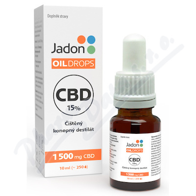 JADON Oil drops konopný destilát CBD 15% 10 ml