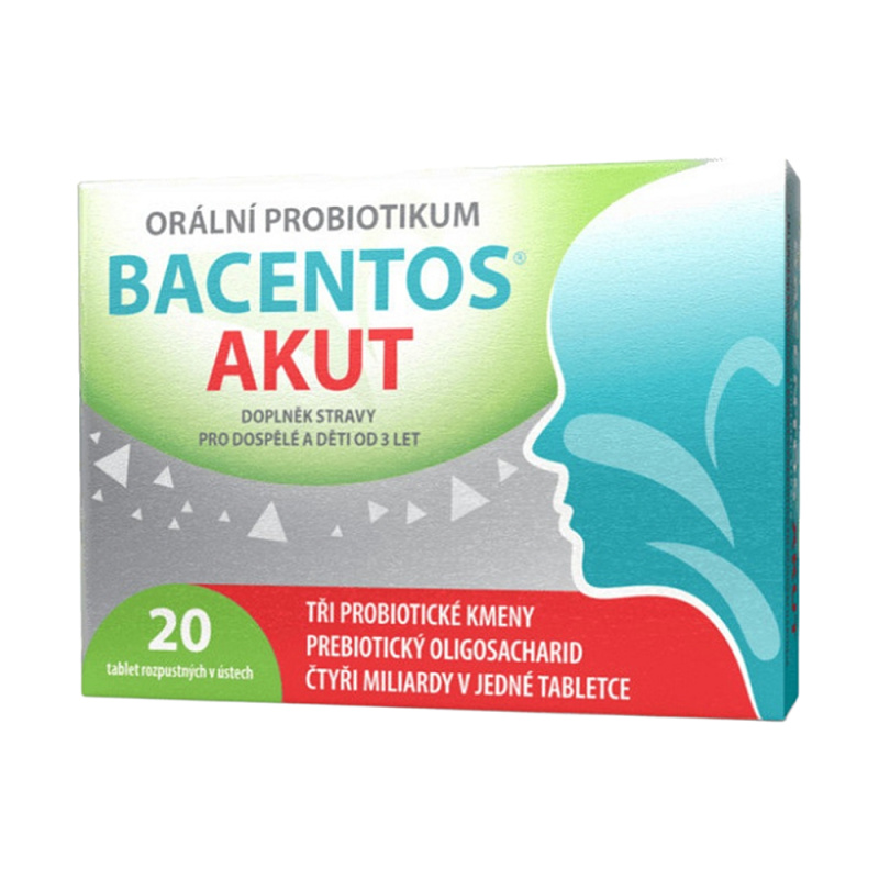 BACENTOS Akut Orální probiotikum 20 tablet
