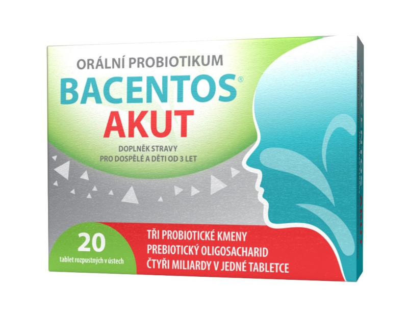 BACENTOS Akut Orální probiotikum 20 tablet