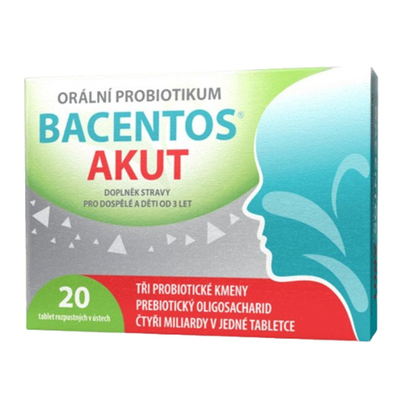 BACENTOS Akut Orální probiotikum 20 tablet