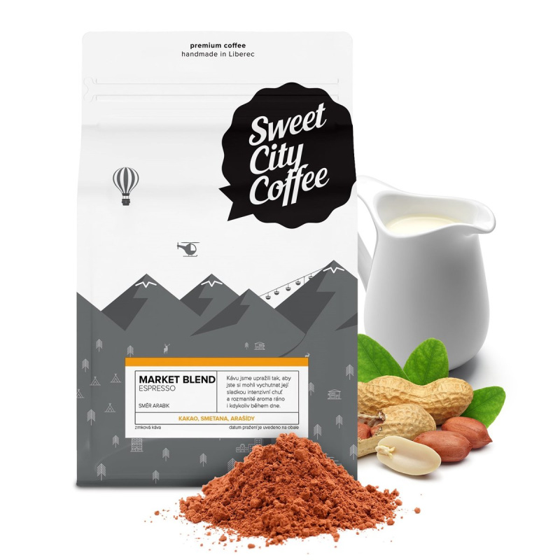 Sweet city coffee Market Blend Espresso zrnková káva