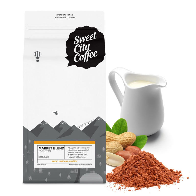 Sweet city Market Blend Espresso zrnková káva