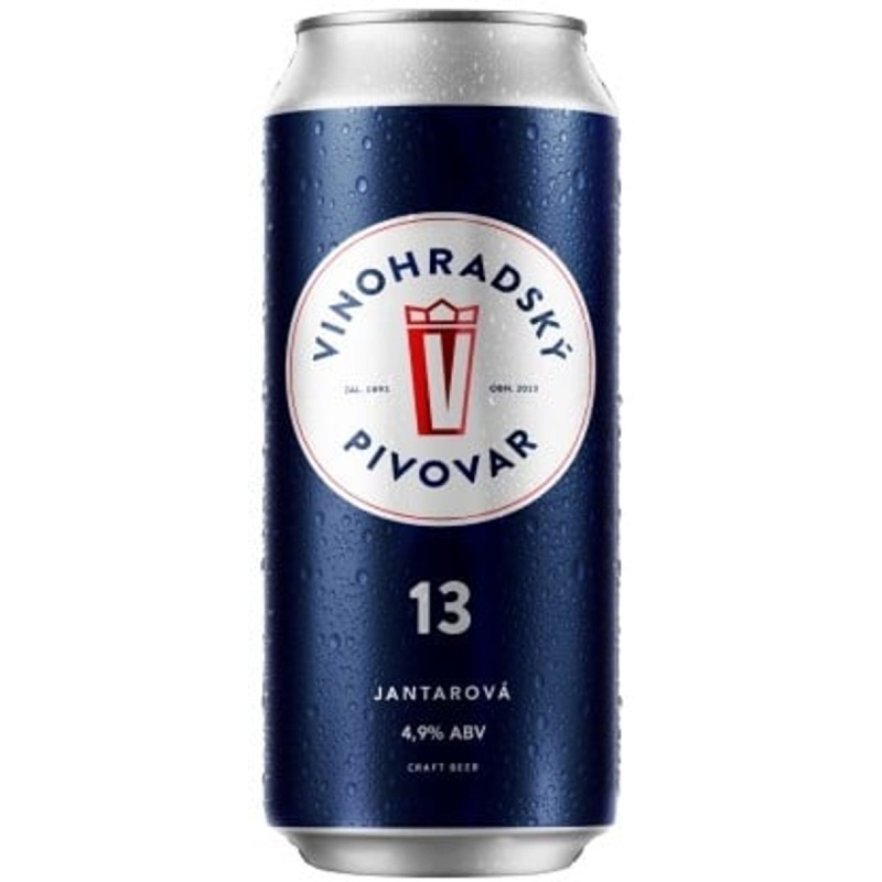 Vinohradský pivovar Jantarová 13 plech