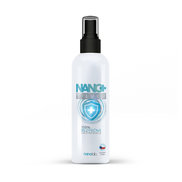 Nanolab Dezinfekční sprej na ruce i předměty NANO+ Silver 300ml
