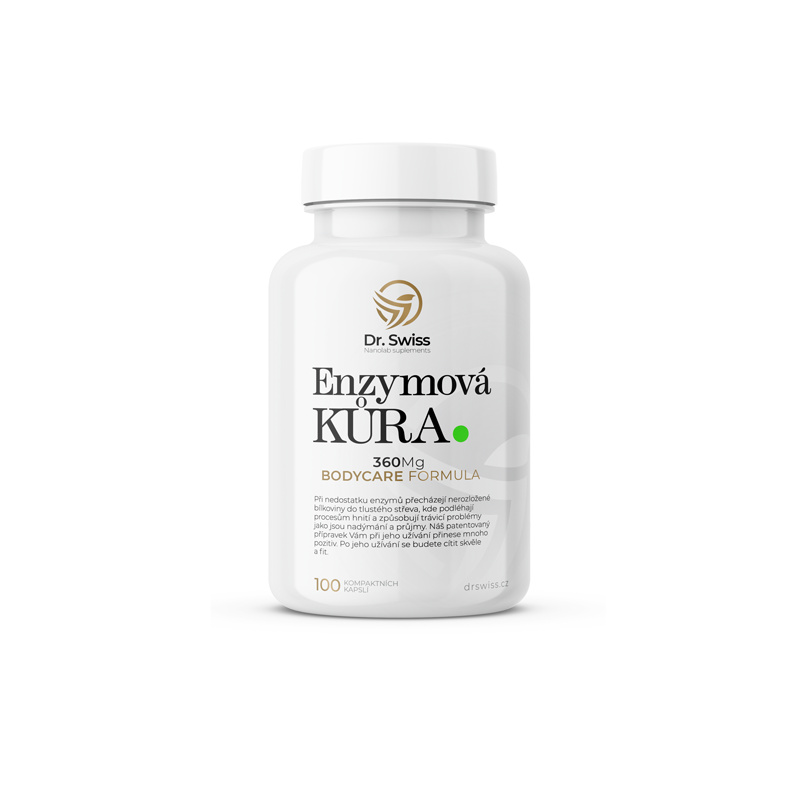 Dr. Swiss Enzymová kůra, 100 kapslí