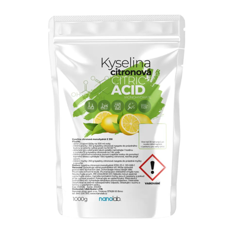 Nanolab Kyselina citronová 1kg