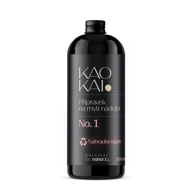 Nanolab KAO KAI. Přípravek na mytí nádobí No. 1 Objem: 1000 ml náhradní náplň