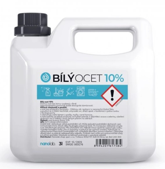 Nanolab Bílý ocet 10% 3L