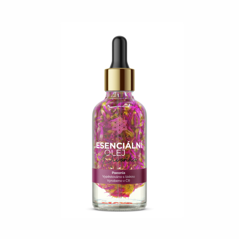 LeFleur 100% přírodní esenciální olej Pivoňka s okvětními lístky, 30 ml