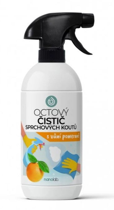 Nanolab Silný octový čistič NA SPRCHOVÉ KOUTY pomeranč 500 ml