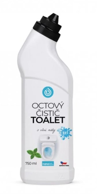 Nanolab Přírodní octový čistič TOALET s vůní Máty 750 ml