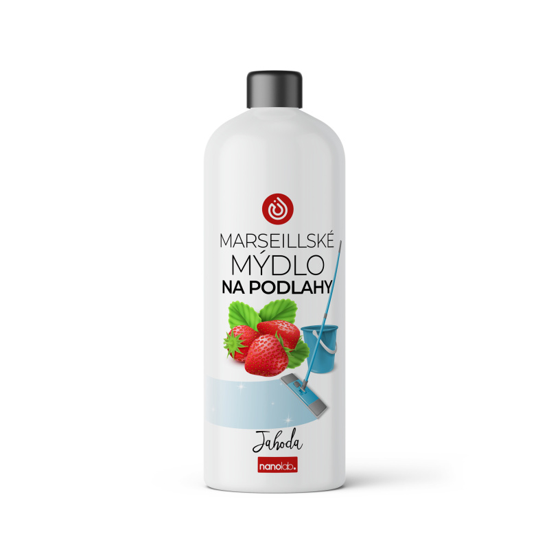 Nanolab Čistič na podlahy z Marseillského mýdla Jahoda, 1l