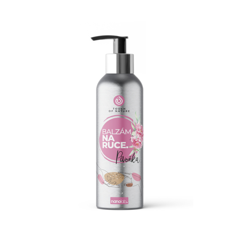 Nanolab Pečující balzám na ruce po úklidu - pivoňka, 150ml