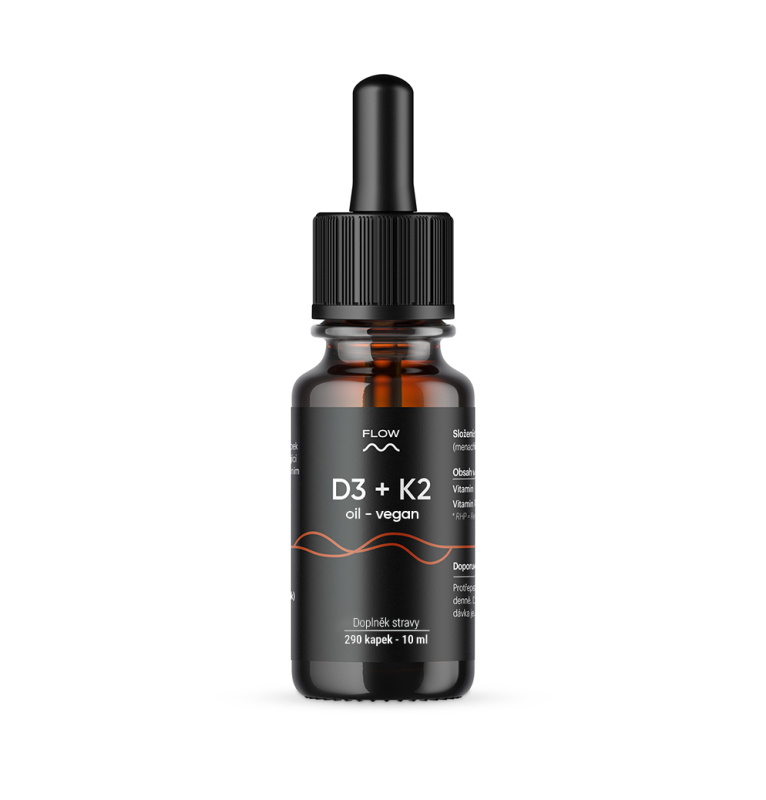 Flow Nutrition D3 + K2 oil vegan 10 ml