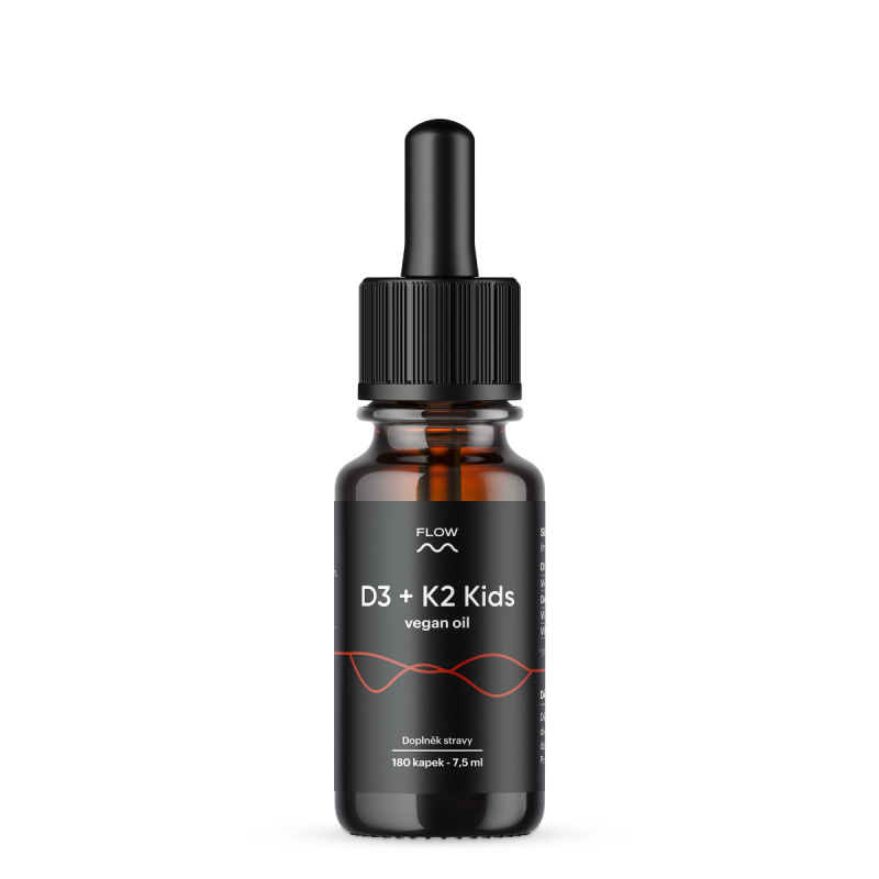 Flow D3 + K2 Kids Vegan Oil 7,5 ml