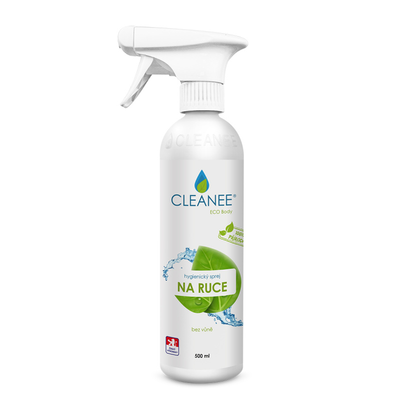 CLEANEE EKO CLEANEE ECO hygienický sprej na ruce - přírodní 500 ml