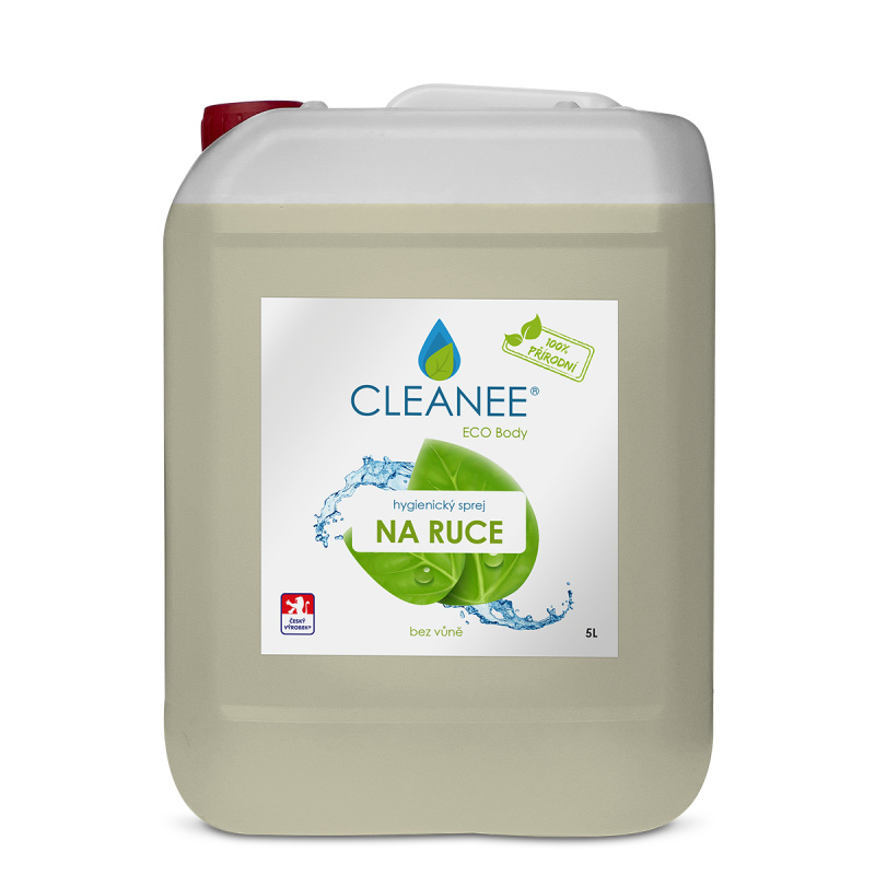 CLEANEE EKO CLEANEE ECO hygienický sprej na ruce - přírodní 5 L